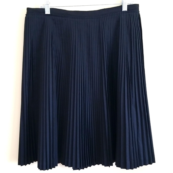 Banana Republic Dresses & Skirts - Banana Republic Solid Black Pleated Skirt size 12